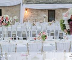 Masseria Bonelli - L'allestimento esterno per il matrimonio