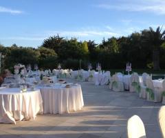 Villa San Martino - Allestimento in bianco all'aperto