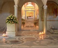 Abbazia di Sant'Andrea in Flumine - Interno della chiesa della location di matrimonio