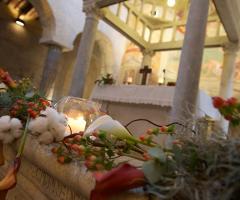 Abbazia di Sant'Andrea in Flumine - Addobbi per la cerimonia di matrimonio