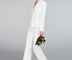 Max Mara Bridal - Giacca in cady  con pantalone in cady