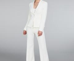 Max Mara Bridal - Giacca in cady  con pantalone in cady