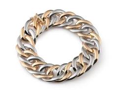 Bracciale oro e argento