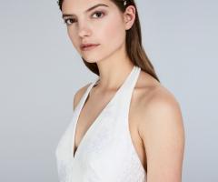 Max Mara Bridal - Abito jacquard bianco