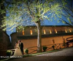 Abbazia di Sant'Andrea in Flumine - Gli sposi presso la location di nozze