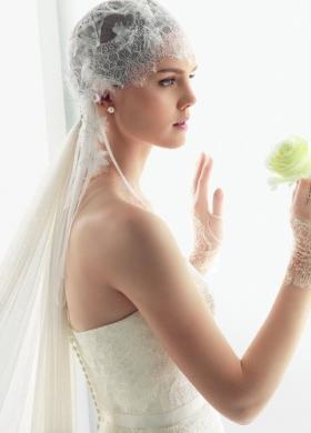 Veletta lunga per la sposa - Collezione Luna Novias