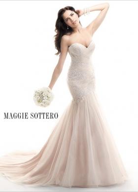 Abito da sposa a sirena con intrecci di tessuto - Mod. Haven Maggie Sottero