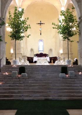 Allestimento della chiesa