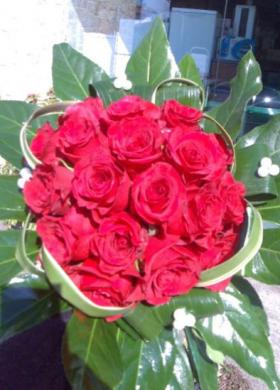 Bouquet rose rosse