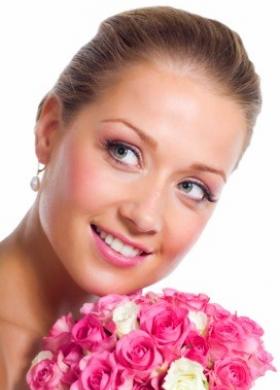 Trucco da sposa rosa