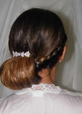 Capelli raccolti per la sposa