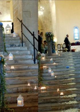 Addobbo floreale per la chiesa