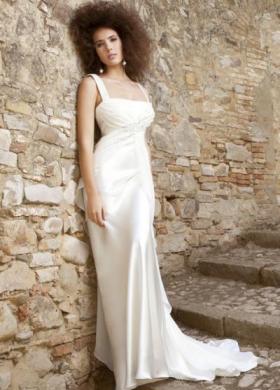 Angela Pascale Spose - Abito da sposa a sottoveste con intreccio sotto il seno