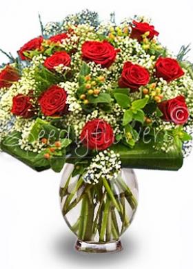 Bouquet rose e hiperium