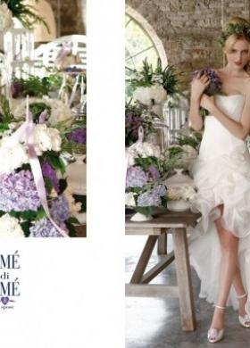 Abito da sposa con ruches sulla gonna - Collezione Atmosfere Provenzali