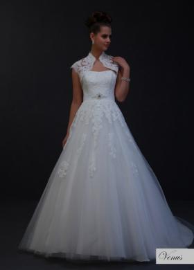 Vestito da sposa ricamato in pizzo