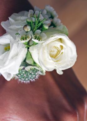 V+M Wedding Corsage