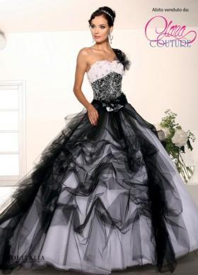 Vestito da sposa nero - Clara Couture