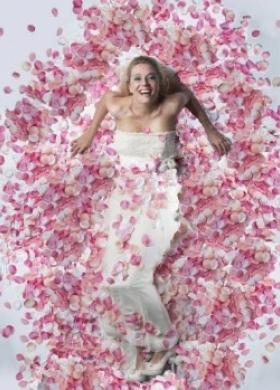 Abito da sposa seza spalline dalla linea regolare - Collezione Rose et Papillon