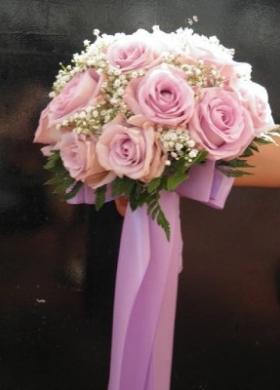 Bouquet rosa per la sposa