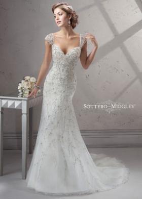 Abito da sposa con spalline corte e scollo a cuore - Mod. Cayleigh Sottero & Midgley