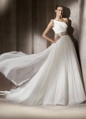 Abito da sposa monospalla - Modello Emporium di Pronovias