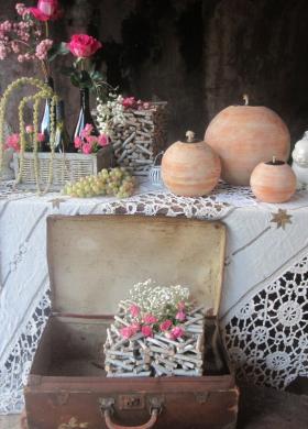 Particolari di un allestimento shabby