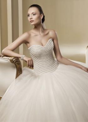 Abito da sposa con scollo a cuore - Linea Romance