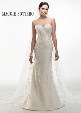 Abito da sposa sinuoso con dettagli ricamati - Mod. Donna Maggie Sottero