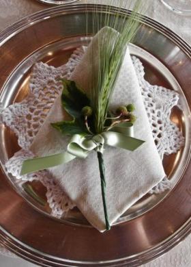 Segnoposto spiga per un matrimonio shabby chic