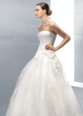 Vestito da sposa senza spalline