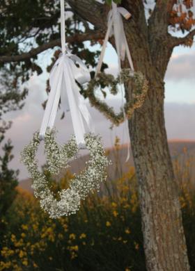 Fiori a forma di cuore per il matrimonio