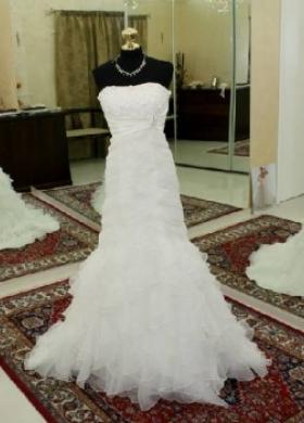 Abito da sposa dal tessuto intrecciato