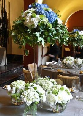 Fiori e addobbi per la mise en place del matrimonio