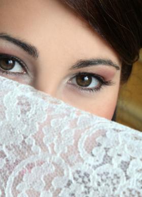 Make up arancione sfumato per la sposa