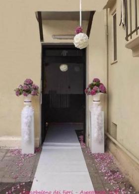 Addobbi floreali per la casa della sposa