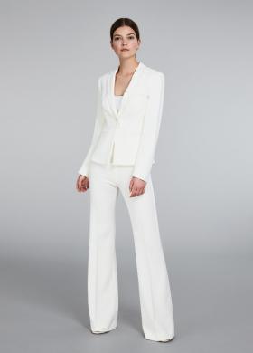 Max Mara Bridal - Giacca in cady  con pantalone in cady