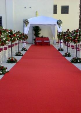 Allestimento floreale per la cerimonia di matrimonio in Villa