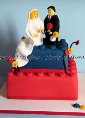 Torta Lego per il matrimonio