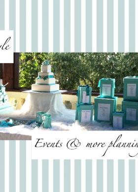 Tiffany Style per il tavolo dei dolci allestito da Events & More di Kelly Evans