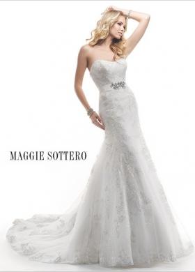 Abito da sposa con ricami e cinta gioiello - Mod - Palartzo Maggie Sottero