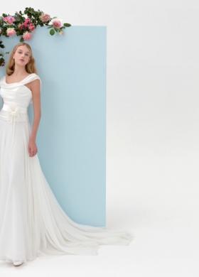 Abito da sposa scivolato con spalline