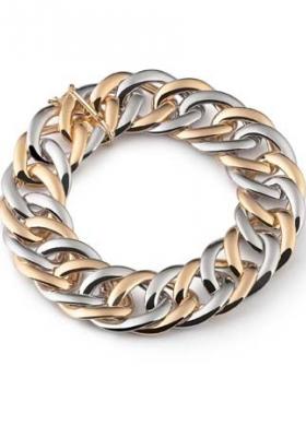 Bracciale oro e argento