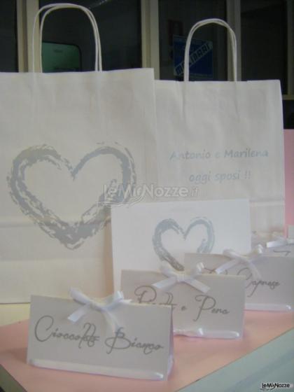 Wedding Bags e cartoncini per la confettata