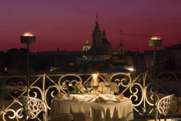 Roof Garden per il matrimonio al tramonto