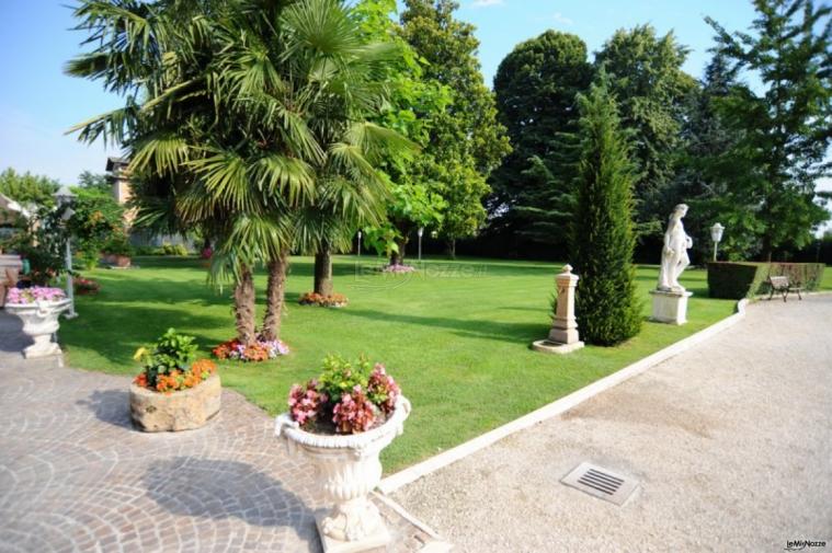 Parco della villa per matrimoni