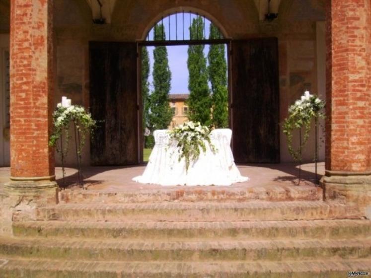 Allestimento della cerimonia il matrimonio