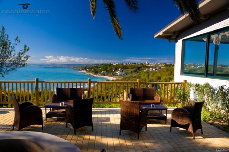 Terrazzo vista mare per il matrimonio