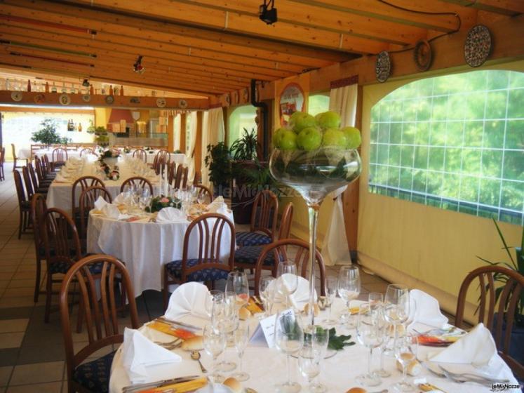 Sala country chic per il ricevimento di nozze