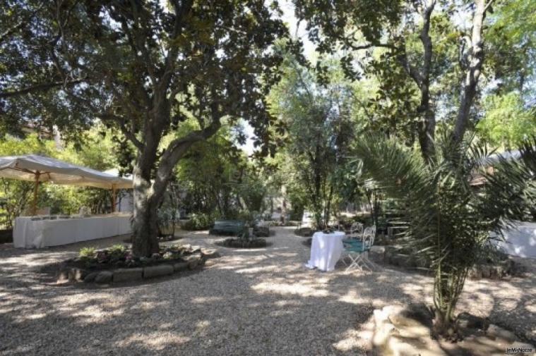 Giardino della location di matrimonio